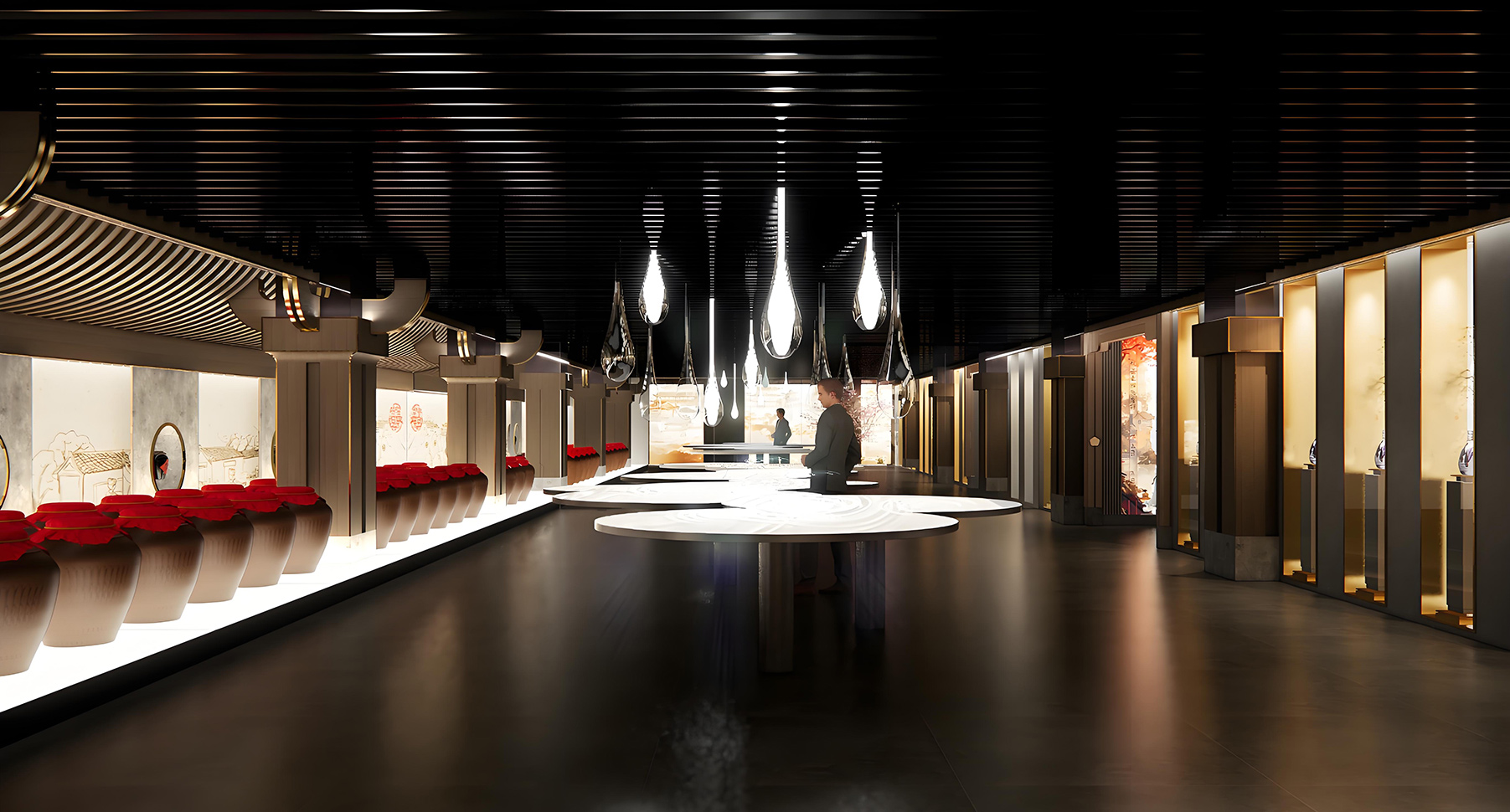 汾酒北京老酒文化履历馆展厅入口